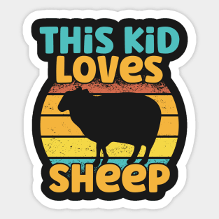 Kids This Kid Loves Sheep - Sheep lover graphic Sticker